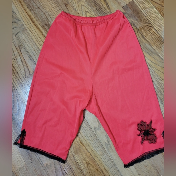 Other - Vintage Red With Black Trim Bloomers Pantaloons Knickers Undies Size 6